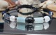 Zdjęcie oferty: BRANSOLETKA ZNAK ZODIAKU STAL LEW KAMIEŃ AKWAMARYN LAPIS LAZULI 18,5-20cm