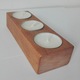 Zdjęcie oferty: Świecznik na 3 tealight'y handmade drewno