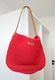 Zdjęcie oferty: Czerwona torba typu hobo na ramię, ręczne robiona
