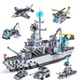 Zdjęcie oferty: Zestaw Klocków 6w1 – Okręt Wojenny + Pojazdy Militarne | 1560 elementów