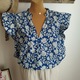 Zdjęcie oferty: Bluzka damska John Lewis Plus Size 18 EU46 bawełna kwiaty lato