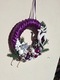 Zdjęcie oferty: Wianek Świąteczny z reniferem,Zimowy,Fioletowo-biały, WYPRZEDAŻ 