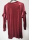 Zdjęcie oferty: Sukienka damska czerwona z weluru z długim rękawem L/XL