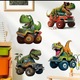 Zdjęcie oferty: Dinozaury na autach   Dekoracja do pokoju chłopca