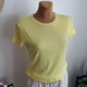 Zdjęcie oferty: Koszulka damska MNG Mango, żółta, prążkowana, S/M