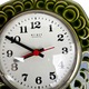 Zdjęcie oferty: Ceramiczny, zielony zegar ścienny Weimar, Niemcy (NRD) – lata 70.