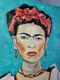 Zdjęcie oferty: Obraz Frida,malowany akrylowymi farbami na płótnie 