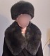 Zdjęcie oferty: Duży kołnierz i czapka z lisa w stalowym kolorze. 