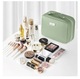 Zdjęcie oferty: Kosmetyczka Damska Podróżna Duża Z Kieszenią Na Pędzle Zielona Matcha