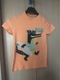 Zdjęcie oferty: Pomarańczowa koszulka T-shirt z krokodylem, r.122 (6-7lat)