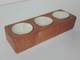 Zdjęcie oferty: Świecznik na 3 tealight'y handmade drewno