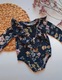 Zdjęcie oferty: Body Haydi czarne 68 floral kwiaty kwiatki falbanka