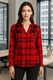 Zdjęcie oferty: Koszula damska Mohito 38 | Czerwono-czarna krata, wiskoza, dekolt V