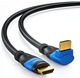 Zdjęcie oferty: Kabel HDMI DeleyCON 1.5m 90° Kątowy zgodny z HDMI 2.0/1.4 - UHD 4K HDR 3D