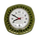 Zdjęcie oferty: Ceramiczny, zielony zegar ścienny Weimar, Niemcy (NRD) – lata 70.