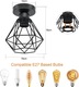 Zdjęcie oferty: lampa sufitowa retro, lampa druciana, E27, (2 szt)