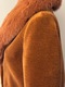 Zdjęcie oferty: Płaszcz z wełny owczej strzyżonej z kołnierzem z lisa rozm S 36 karmelowy