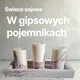 Zdjęcie oferty: Świeca sojowa w gipsowym pojemniku z podstawką.