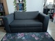 Zdjęcie oferty: Sofa 2-osobowa rozkładana ciemnoszara 149 cm szerokości