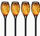 Zdjęcie oferty: Płonące pochodnie solarne LED 5 sztuk do ogrodu złoty płomień solidne