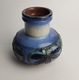 Zdjęcie oferty: Wazonik Strehla. Szkliwiony w kolorze błękitnym  - lata 60