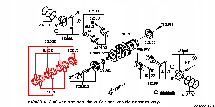 фото №16, Вкладиші головні oem subaru tribeca legacy outback 3.0 3.6
