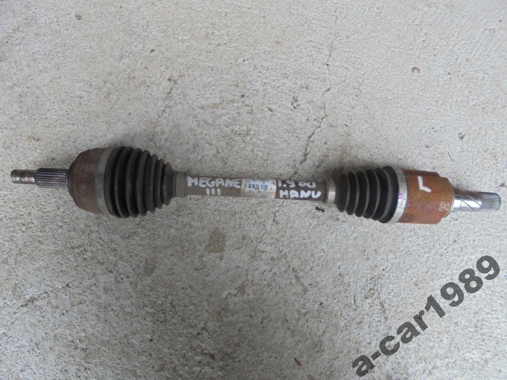 фото №1, Приводной вал левая renault megane iii 1.9dci 8200971861