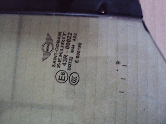 фото №2, Скло скло права задня mini cooper r57 cabrio