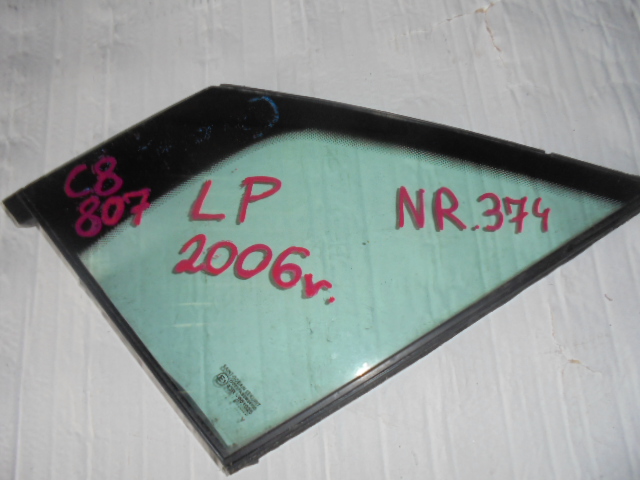 фото №1, C8 807 скло скло ліва передня трикутник 2006