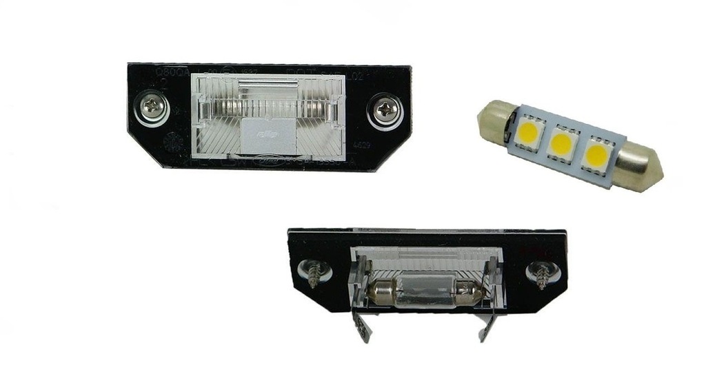 фото №1, Освещение номерного знака регистрационный polcar 3m5a-13550-ba