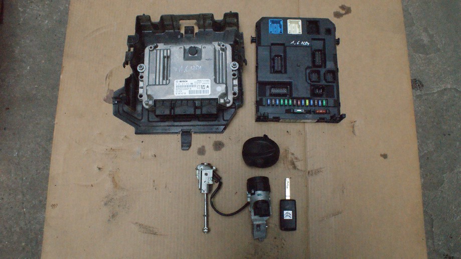 фото №1, Citroen c3 ii 1.6hdi / набір бортовий комп'ютер ключ