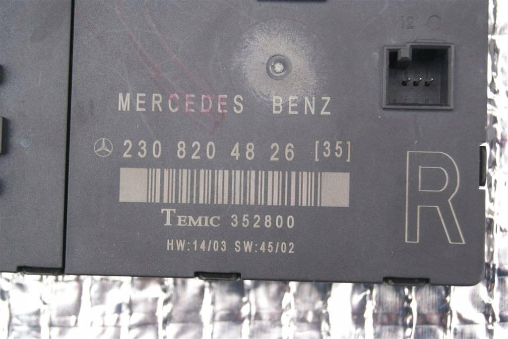 фото №4, Блок керування модуль двері mercedes sl r230 a2308204826