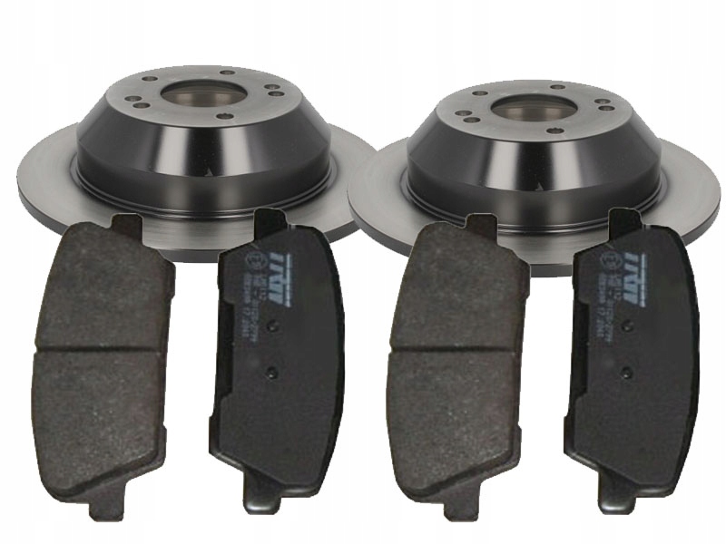 фото №1, Тормозные диски + тормозные колодки trw задняя hyundai santa fe 302mm