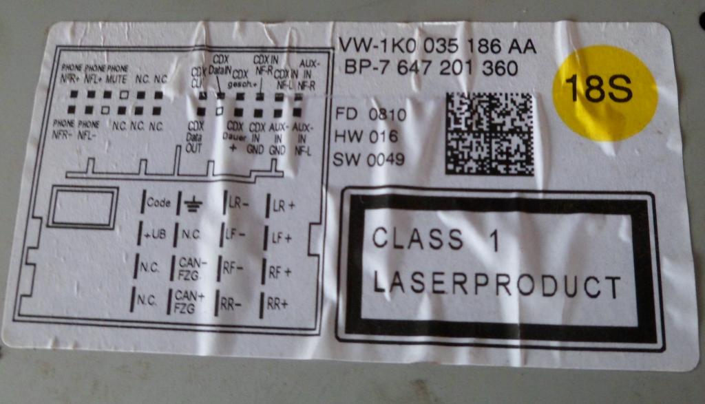 фото №3, Vw golf vi golf 6 радио 5k1