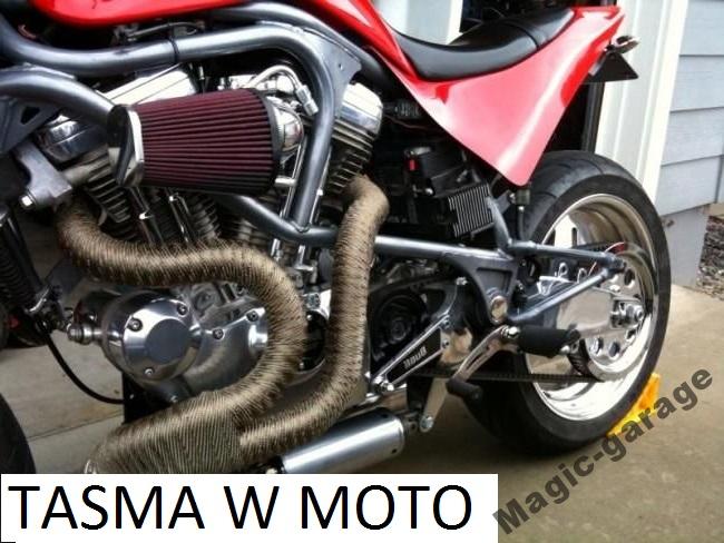 фото №7, Титановый бандаж термический лента turbo 10m +хомуты