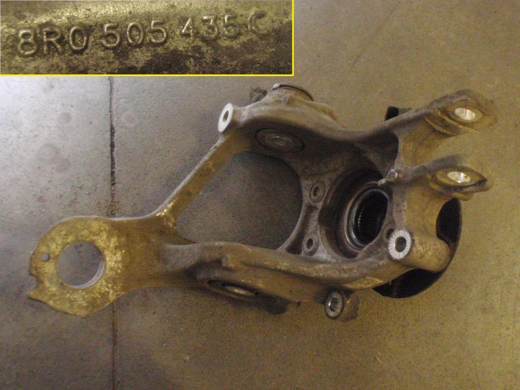 фото №1, Поворотний кулак ступиця лівий задня audi a7 a6 8r0505435c