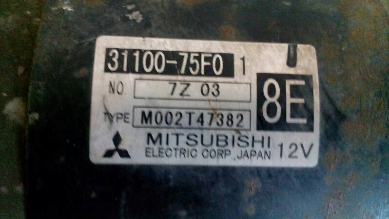 фото №9, Стартер suzuki wagon r+ 1.0 b 31100-75f0