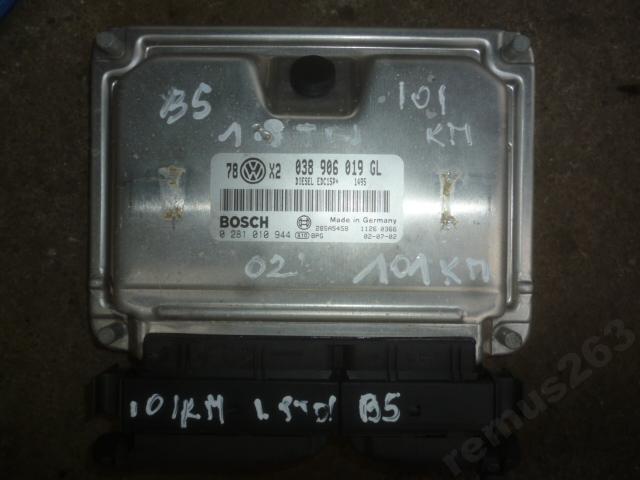 фото №1, Бортовой компьютер двигателя volkswagen оригинальный номер 038906019gl