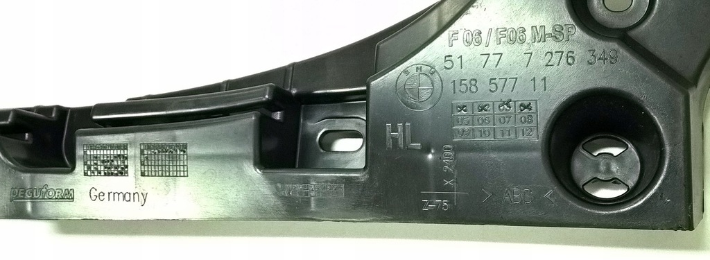 фото №5, Направляющая кронштейн порог левый задняя bmw 6 f06 f12 новый