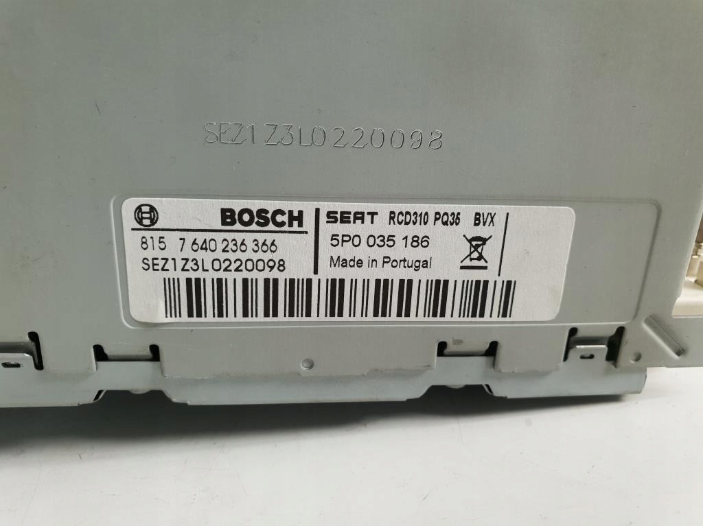 фото №4, Радіо cd seat leon ii lift 5p0035186 rcd310