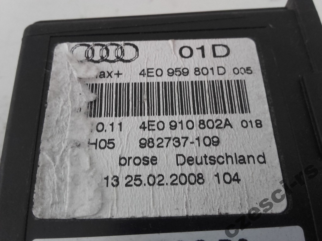 фото №9, Моторчик стекло правый задняя 4e0910802a audi a8 s8 d3