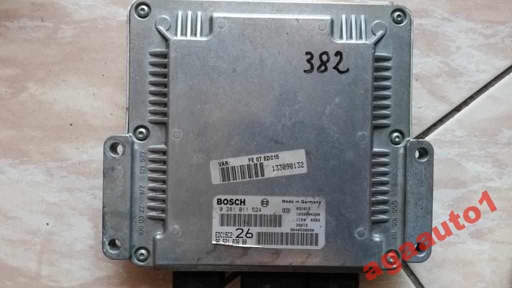 фото №1, Блок управления бортовой компьютер citroen 0281011524