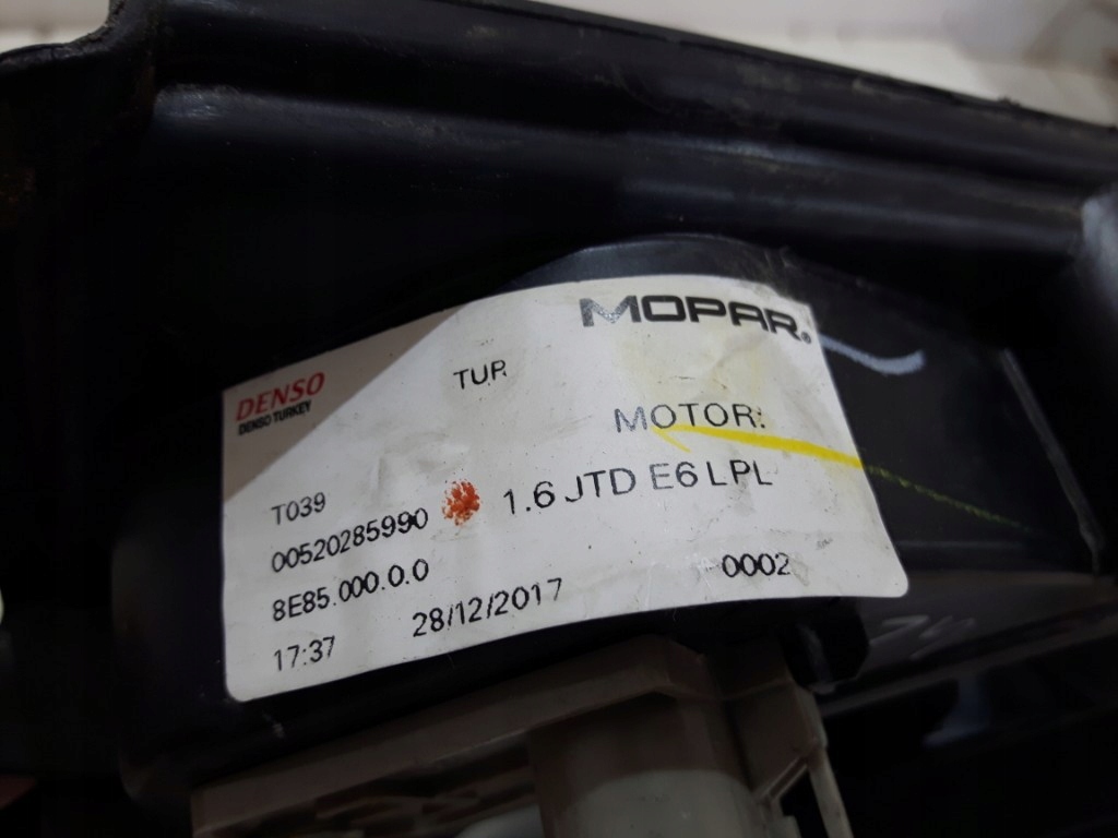 фото №7, Вентилятор радиатора fiat doblo 10- 896010100 oryg