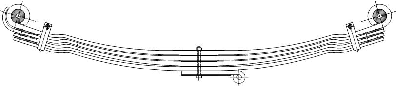 фото №1, Рессора рессоры man 19 21 26 27 28 30 33 38 перед 4p