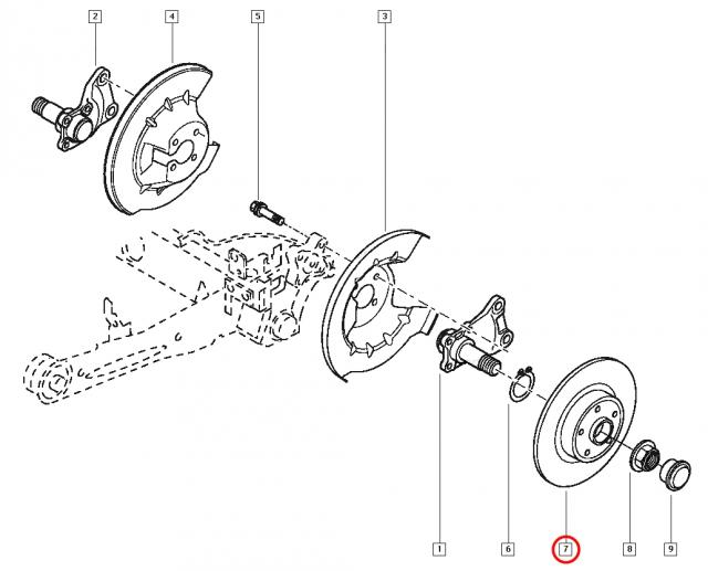 фото №5, Гальмівні диски гальмівні колодки гальмівні задня renault espace iv