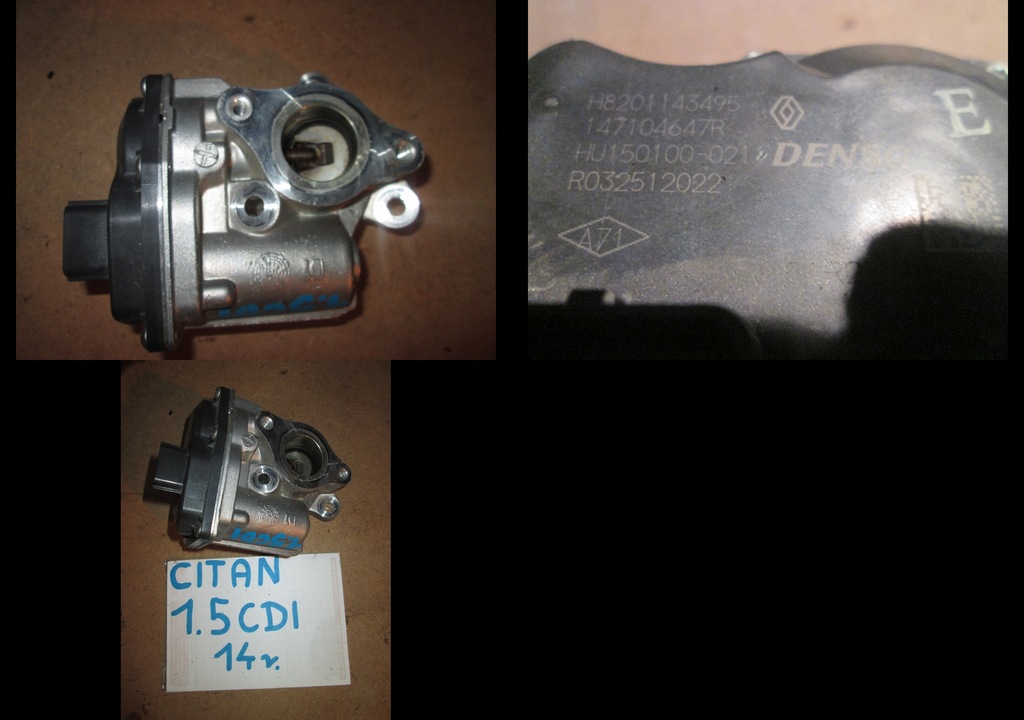 фото №1, Egr клапан mercedes citan 1,5cdi 14r