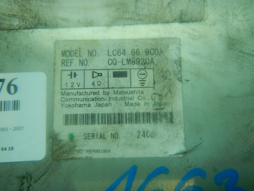 фото №3, Mazda premacy 01-05 радіо cd lc64669c0a cqlm8920a