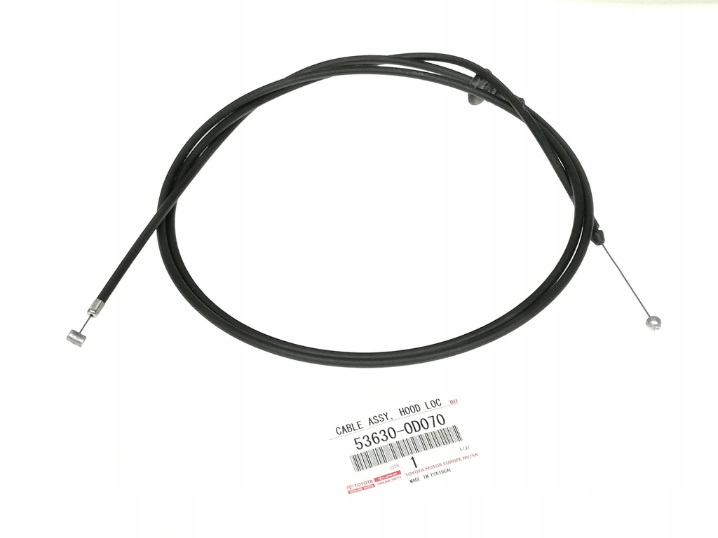 фото №8, Yaris ii 05-11 трос тяга капот крышка двигателя