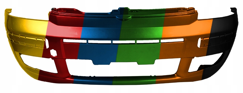 фото №1, Бампер передній do fiat panda 03-13 132a w колір