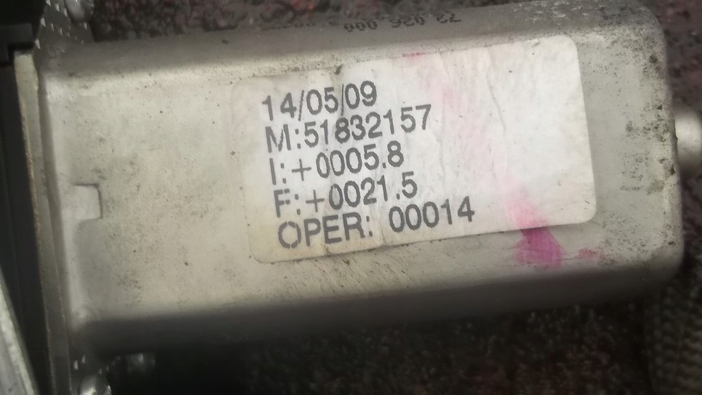 фото №4, Підйомник скло правий задня lancia delta iii 09r